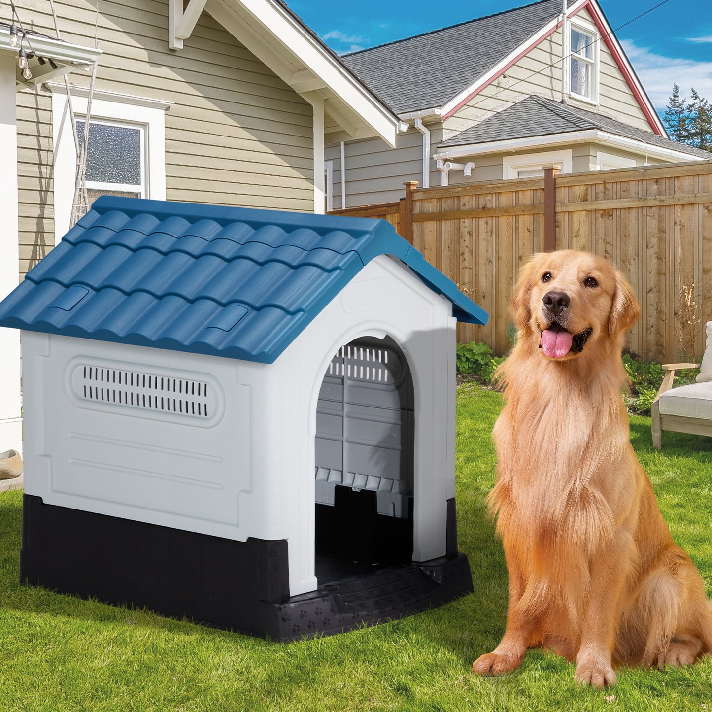 33 Inch Large Plastic Dog House