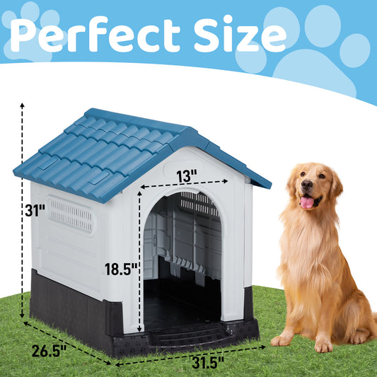 33 Inch Large Plastic Dog House